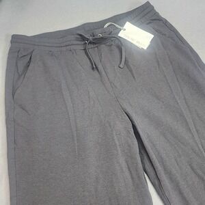 Barefoot Dreams Luxe Lounge Wide Leg Pant Carbon Grey BDWMC1739 Womens M NWT